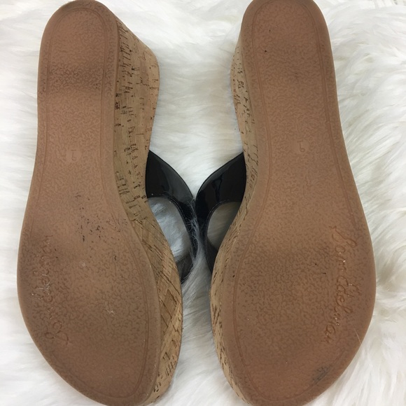 Sam Edelman Romy cork wedge thong sandals size 9 - Picture 5 of 8